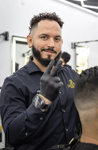 Henry, professional barber at Empire Cuts Hollywood