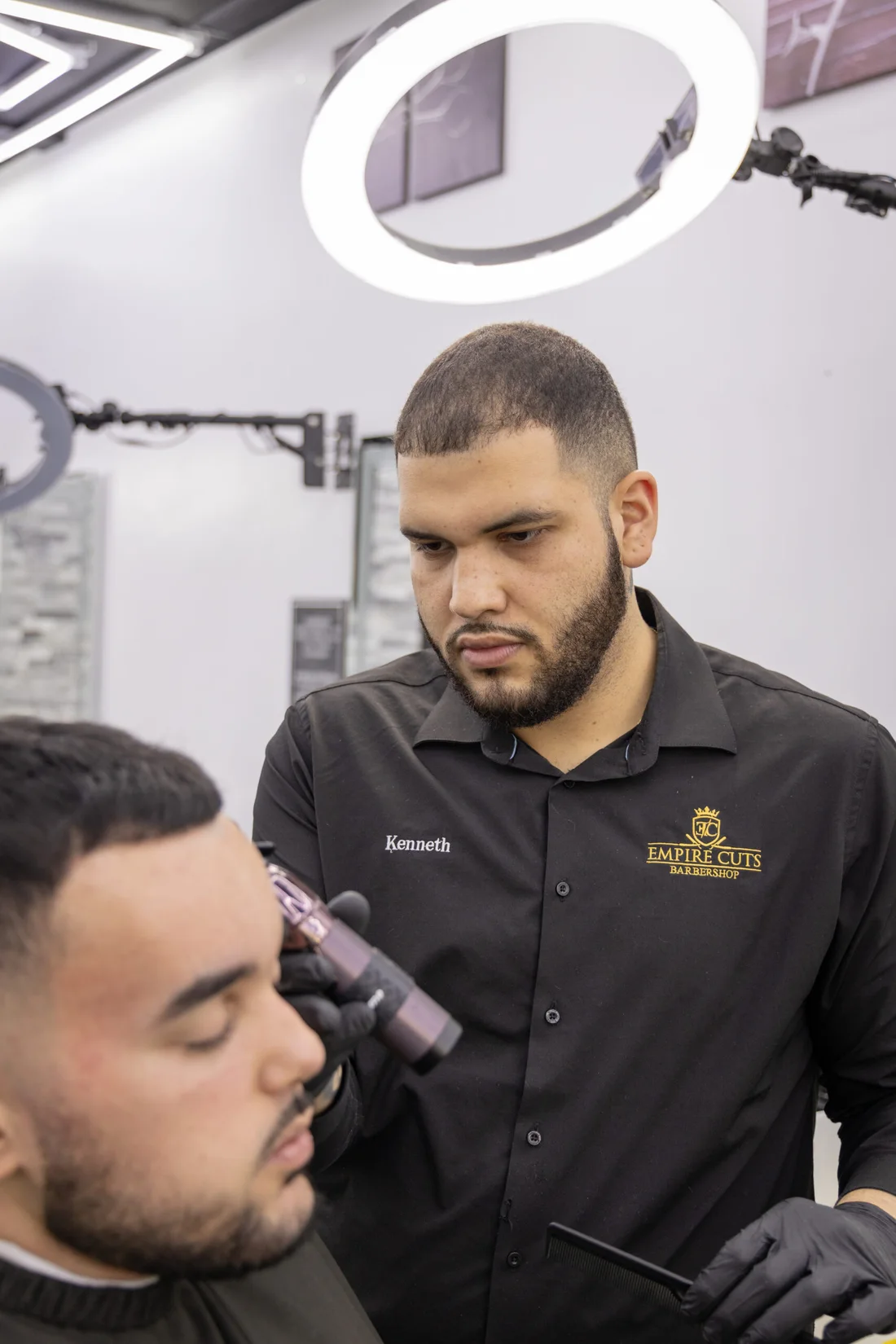 Kenneth, professional barber at Empire Cuts Hollywood